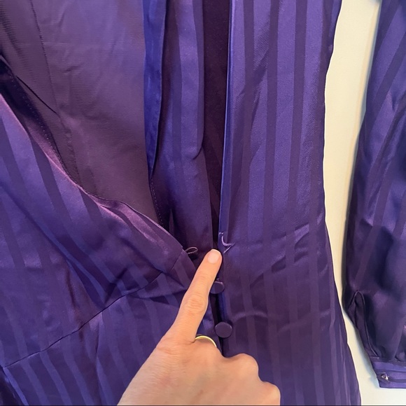 L'Academie The Helen Mini Dress in Violet Indigo - Picture 7 of 7